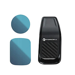 Support Voiture Téléphone Magnétique Grille d'Aération Forcell Noir Carbone