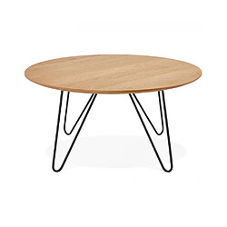 Kokoon Design Table basse design RUNDA NATURAL 80x80x40 cm