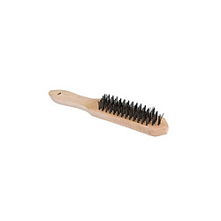 Brosse métallique laitonnée - 6 rangs