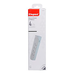 bloc multiprise - 4 x 2p+t - angle - a cabler - blanc - legrand 049408