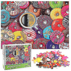 Universal Donut Puzzle de puzzle, 1000 PCS Puzzle de décompression pédagogique, décoration murale