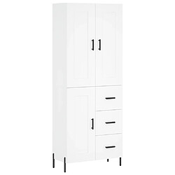 Maison Chic Buffet,Meuble de Rangement,commode pour salon,Cuisine Blanc 69,5x34x180 cm Bois d'ingénierie -MN15036