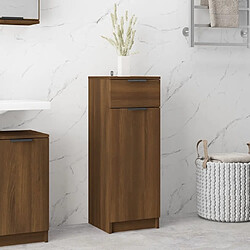 Maison Chic Armoire de bain,Meuble de rangement de salle de bain,Meuble haut Chêne marron 32x34x90 cm Bois d'ingénierie -GKD797277