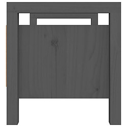 Acheter vidaXL Banc d'entrée Gris 80x40x43 cm Bois de pin massif