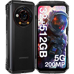 Téléphone Portable Incassable 5G DOOGEE V30PRO 6.58 pouces 32+512 Go, 10800mAh-33W Android 13,200MP-NFC - Noir 