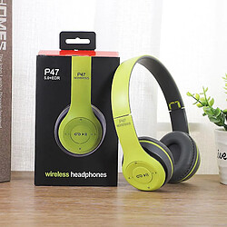 Universal Casque Bluetooth p47 casque Bluetooth pliable sur-auriculaire 