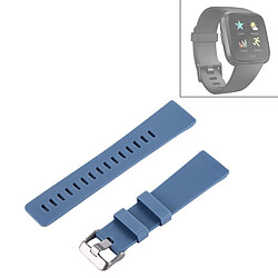 Wewoo Bracelet pour montre connectée Fitbit Versa Simple Mode De En Silicone Bleu 