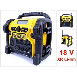 DeWalt DCR 019 Radio compacte FM/AM 10,8V-18V Li-lon Solo - sans batterie, sans chargeur 