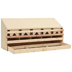 Avis vidaXL Pondoir 5 compartiments 117x33x54 cm bois de pin massif