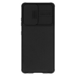 Coque Samsung S21 Plus Cache Caméra Finition Striée CamShield Pro Nillkin Noir