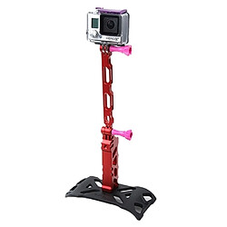 Wewoo Extension GoPro rouge pour Hero 4/3 + / 3/2/1, iPhone 5 / 4 / Samsung S4 Tactical Style Stand + Grip + Extender Set 