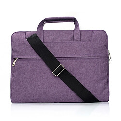 Wewoo Sacoche pour ordinateur portable Violet 11,6 pouces et ci-dessous Macbook, Samsung, Lenovo, Sony, DELL Alienware, CHUWI, ASUS, HP Un sac à bandoulière Zipper épaule, 