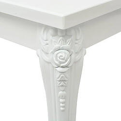 Avis vidaXL Table basse 80x80x42 cm Blanc brillant