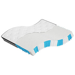 vidaXL Matelas à ressorts ensachés moyen 160x200 cm