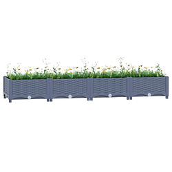 Maison Chic Jardinière,Lit surélevé - Bac à fleurs - pot de fleur 160x40x23 cm Polypropylène -GKD37005