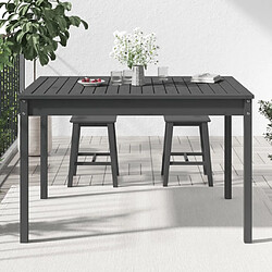 Avis Maison Chic Table de jardin | Table d'extérieur gris 121x82,5x76 cm bois massif de pin -GKD98725