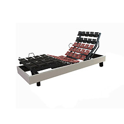 Promo Matelas Sommier électrique Excellence finition tissu 90... Sommier électrique excellence finition tissu 90x190