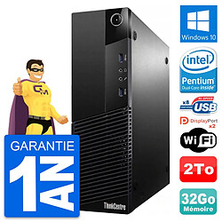 PC Lenovo ThinkCentre M83 SFF Intel G3220 RAM 32Go Disque 2To Windows 10 Wifi