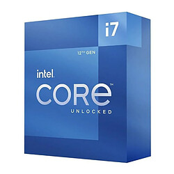 Processeur - INTEL - Core i7-12700K - 12 coeurs 8P+4E - Socket LGA1700 - Chipset Serie 600 - TDP 125W BX8071512700K 