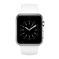 Wewoo Montre conectée blanc 1.54 pouces IPS Full View Écran tactile capacitif complet MTK2502C-ARM7 Bluetooth 4.0 Smartwatch Téléphone, GSM / Smart Bouton / Augmenter à l'écran lumineux / Flip main à l'interface de commutation / 3D Accélération / Podomètre Anal