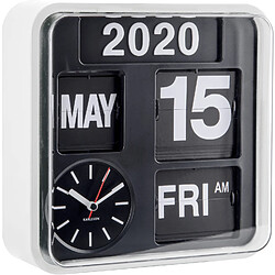 Karlsson Horloge en plastique Mini Flip 24.5 cm Blanc