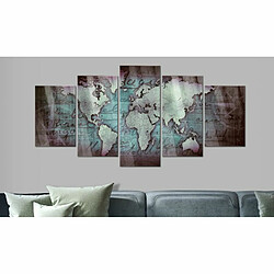 Paris Prix Tableau sur Verre Acrylique Acrylic Prints – Bronze Map II 100 x 200 cm