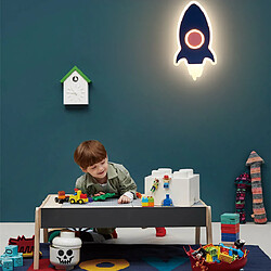 Universal Personnalité créative Simple Children's Rocket Three -Color Wall Lampe