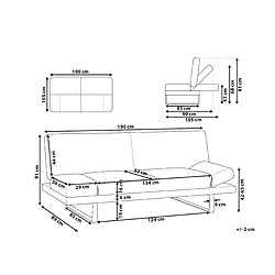 Avis Beliani Canapé-lit YORK Beige