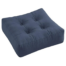 Inside 75 Pouf futon standard MORE POUF coloris bleu marine 