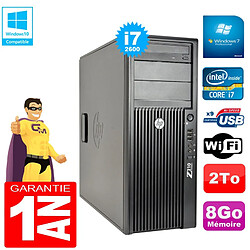 PC Tour HP WorkStation Z210 I7-2600 RAM 8Go Disque 2To Graveur DVD Wifi W7 · Occasion 