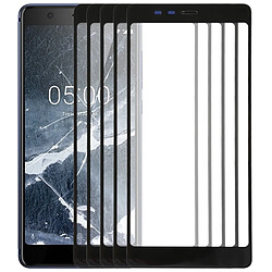 Wewoo Pièce Détachée Vitre Écran avant en verre de 10 PCS pour Nokia 5.1 (noir)