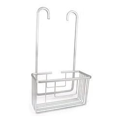 Avis Totalcadeau Panier de rangement de douche en aluminium Blanc Mesure - 25 x 12 pas cher