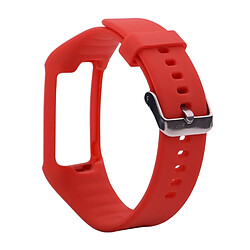 Wewoo Bracelet pour montre connectée Dragonne Sport en silicone POLAR A360 / A370 rouge 