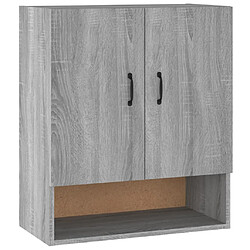 Maison Chic Armoire murale,Meuble de Rangement pour salon,cuisine Sonoma gris 60x31x70 cm Bois d'ingénierie -MN16138