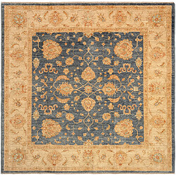 Vidal Tapis de laine 202x205 gris Kaizar