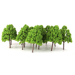 Lot de 20pcs Arbre Modèle Paysage de Modélisme Ferroviaire Echelle N 9.5cm Vert