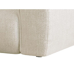 Acheter Vente-Unique Grand canapé d'angle gauche en tissu texturé beige POGNIA