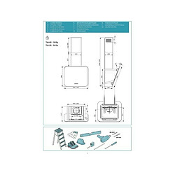 Acheter Falmec Hotte decorative murale Tab Noire 60cm, 750 m3/h, 4 vitesses