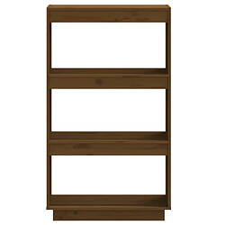 Acheter vidaXL Bibliothèque/Séparateur de pièce Marron miel 60x35x103 cm Pin