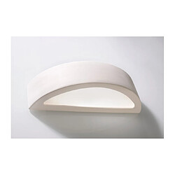 Luminaire Center Applique murale ATENA céramique/verre blanc 1 ampoule