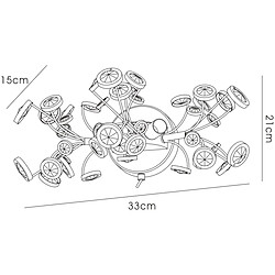 Avis Luminaire Center Applique murale Savanna avec interrupteur 2 Ampoules chrome poli/cristal