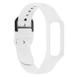 Wewoo Bracelet pour montre connectée Smartwatch avec en silicone couleur pure Galaxy Fit-e blanc