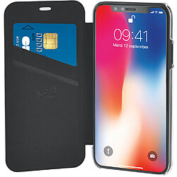 Bigben Connected Etui folio noir pour iPhone X