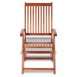 Maison Chic Lot de 2 Chaises pliables de jardin - Fauteuil d'extérieur Bois solide d'acacia Marron -MN46027