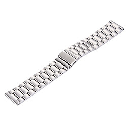 Wewoo Bracelet argent pour Fitbit Blaze Smartwatch papillon boucle 3 perles en acier inoxydable