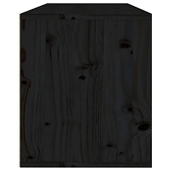 Avis vidaXL Armoires murales Noir 80x30x35 cm Bois de pin massif