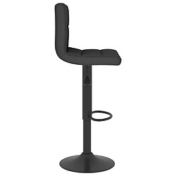 Acheter vidaXL Tabourets de bar lot de 2 noir tissu