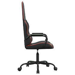 Acheter Maison Chic Chaise Gaming | Chaise de jeu Ergonomique | Chaises de Bureau Noir et rouge Similicuir -GKD73909