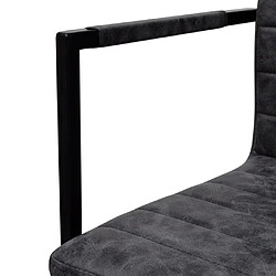 Acheter vidaXL Chaises à manger cantilever lot de 2 noir similicuir