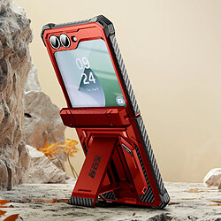 I-Blason Coque Carbone pour Samsung Z Flip 6 Protection Intégrale Antichoc Rouge pas cher